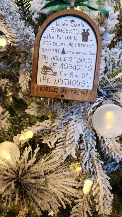 Family Nut House | Funny Ornament.