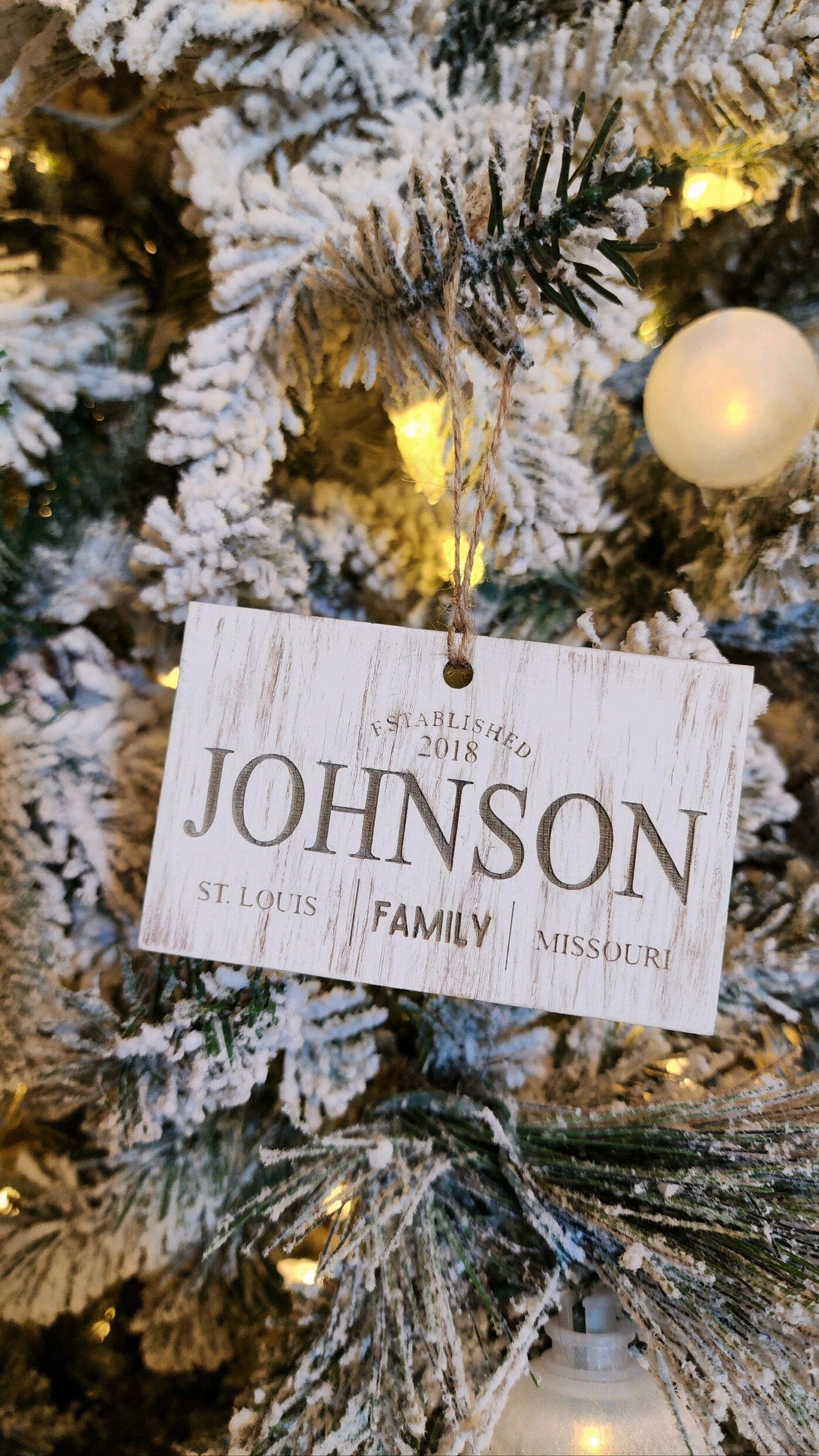 Personalized Family Christmas Ornament