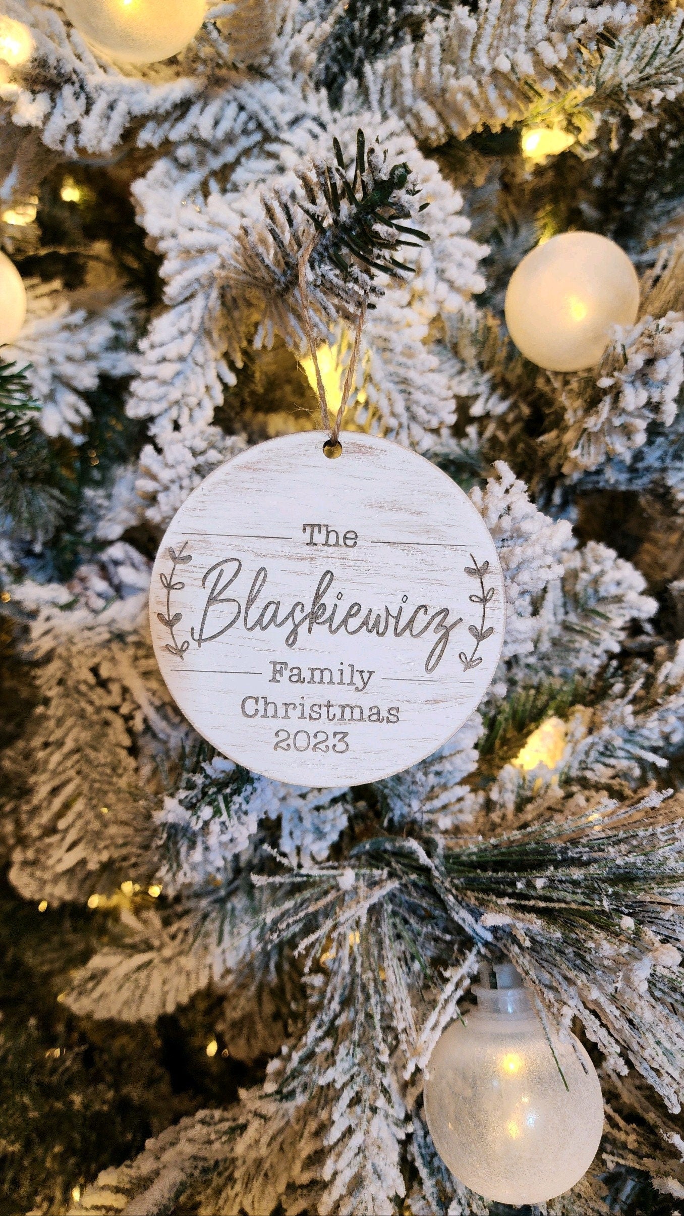 Personalized Family Christmas Ornament