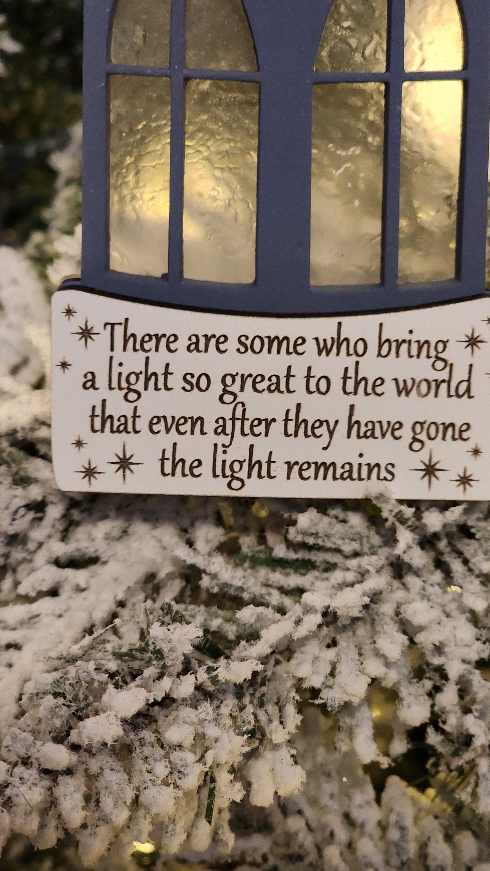 Memorial Lantern Christmas Ornament.