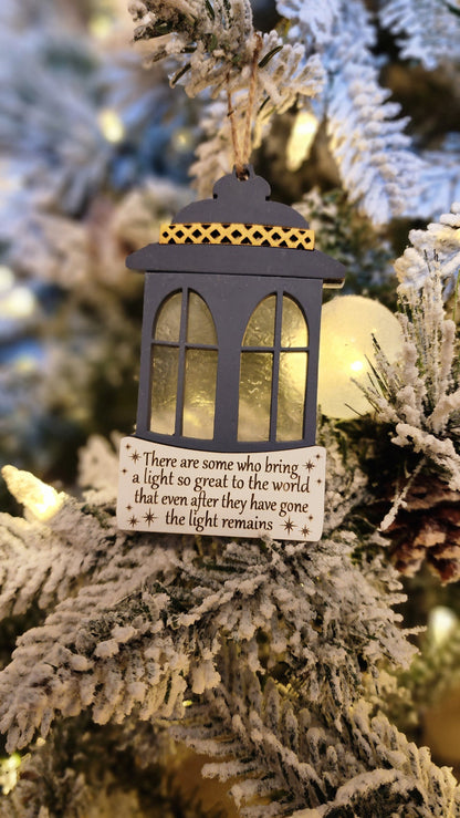 Memorial Lantern Christmas Ornament.