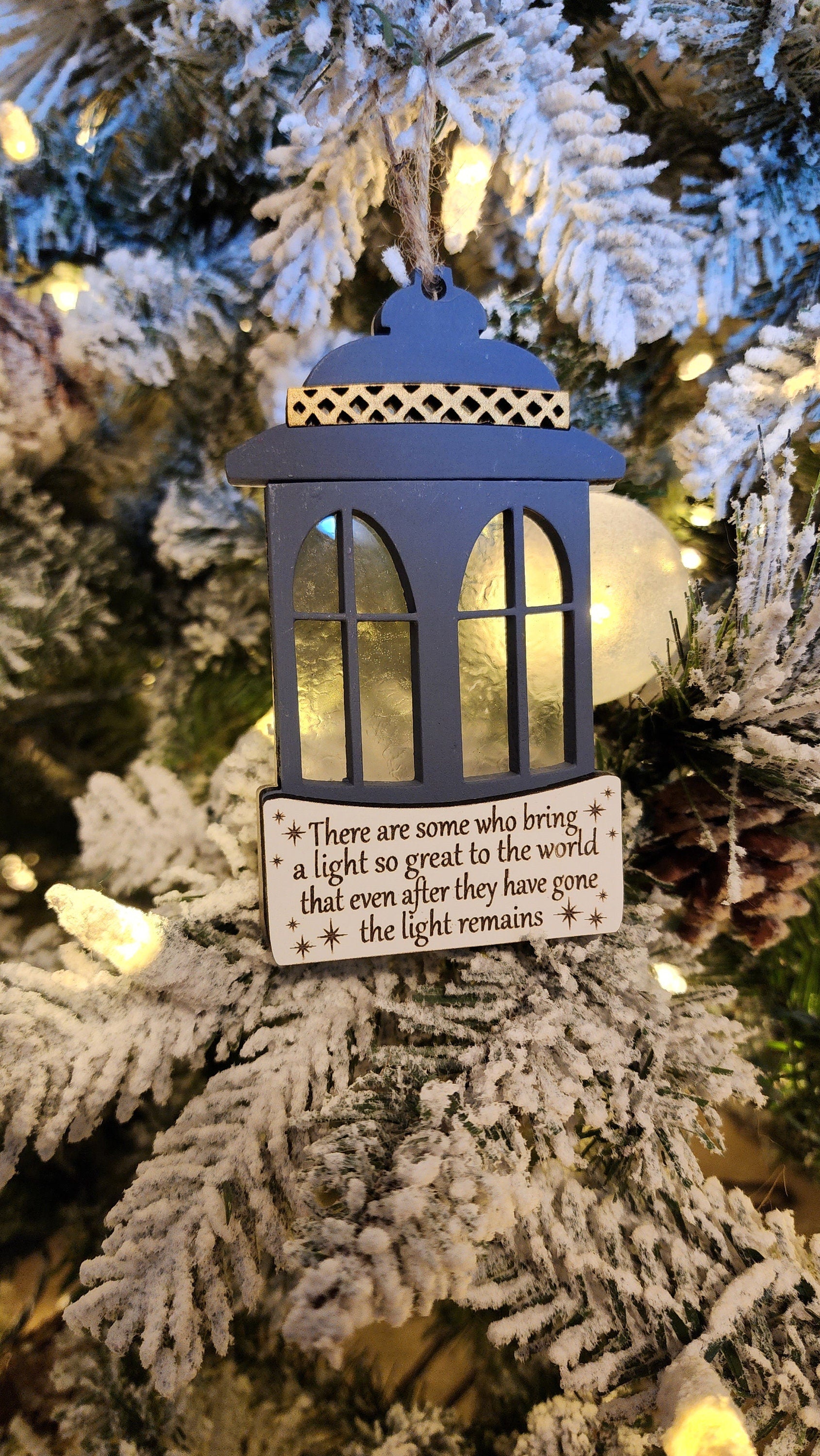 Memorial Lantern Christmas Ornament.