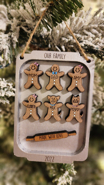 Family Gingerbread | Personalized  Ornament