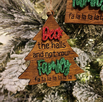 Deck the Halls Christmas Tree Ornament.