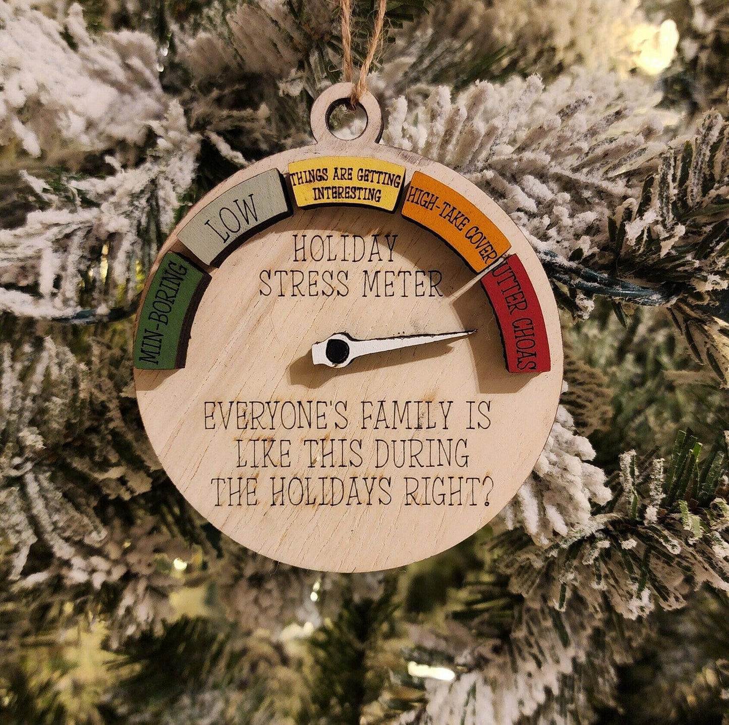 Stress Meter Christmas Tree Ornament