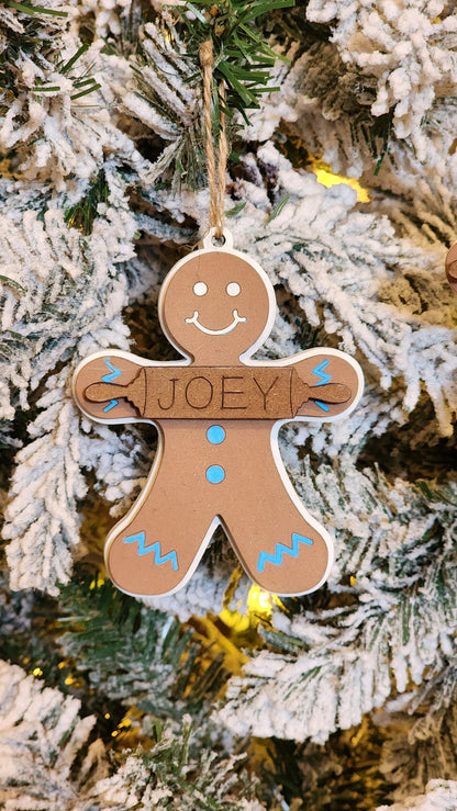 Personalized Gingerbread Ornament.