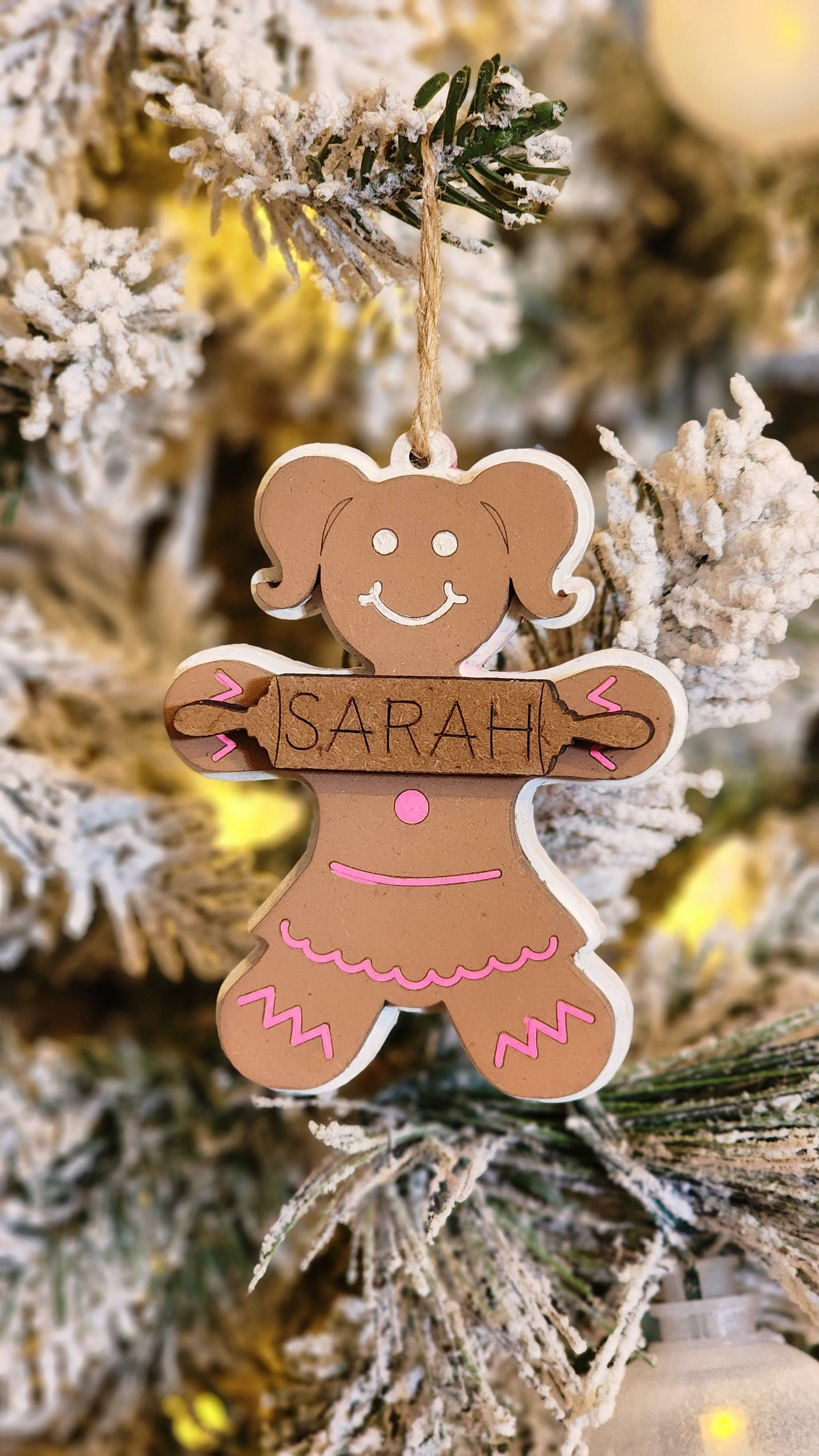 Personalized Gingerbread Ornament.