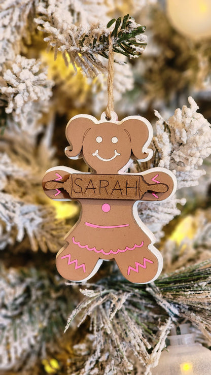 Personalized Gingerbread Ornament.