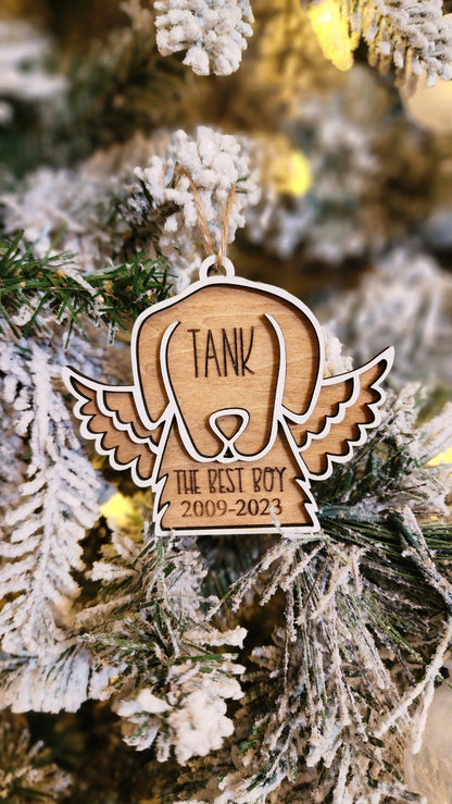 Pet Memorial | Personalized Christmas Ornament.