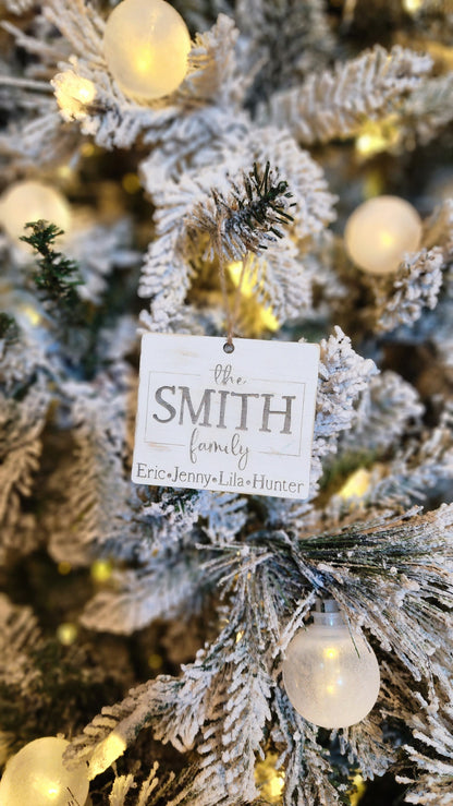 Custom Family Name | Personalized Ornament