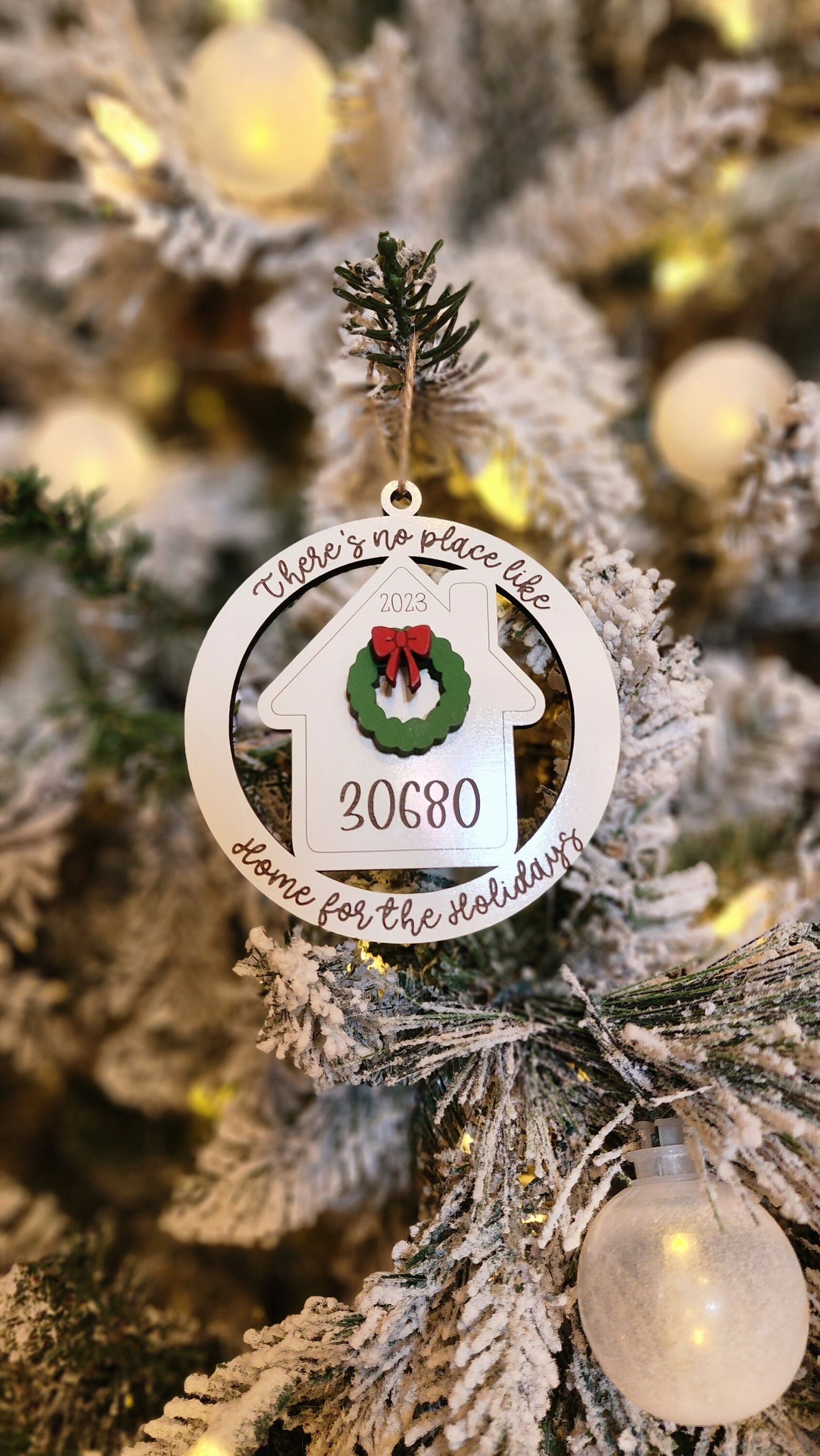 Home Sweet Home Zip Code | Personalized Ornament.