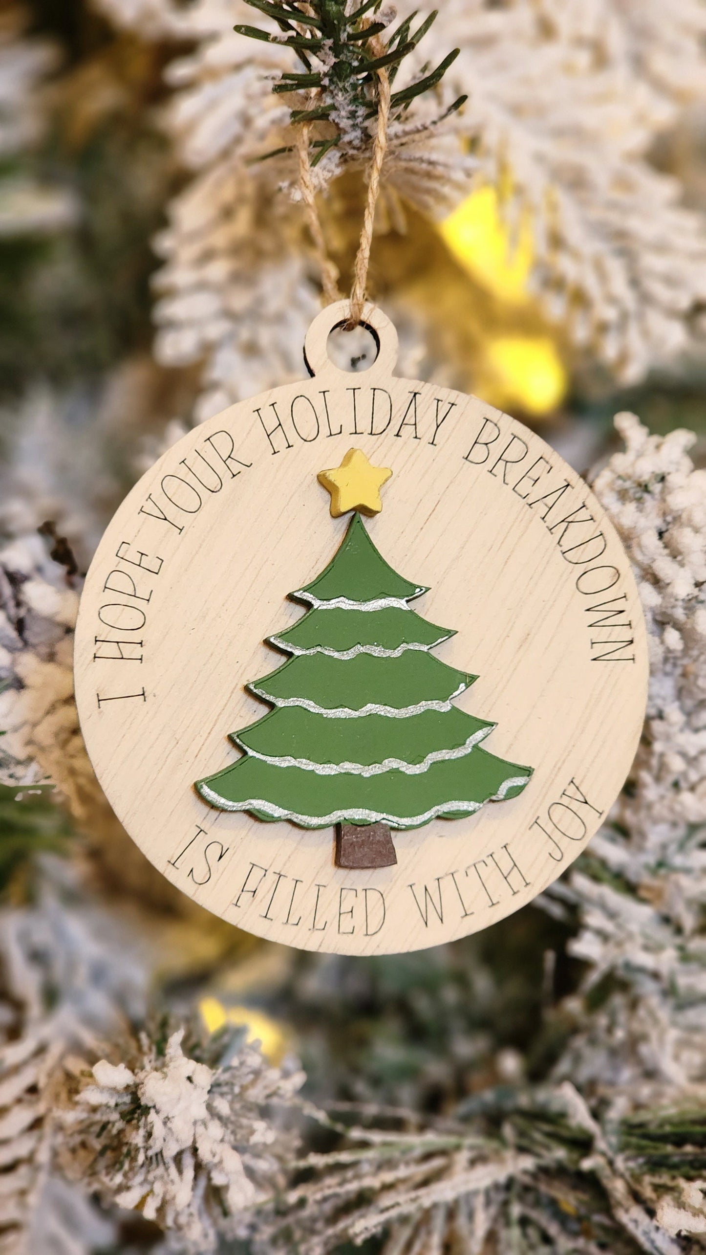 Holiday Breakdown |  Funny Christmas Ornament.