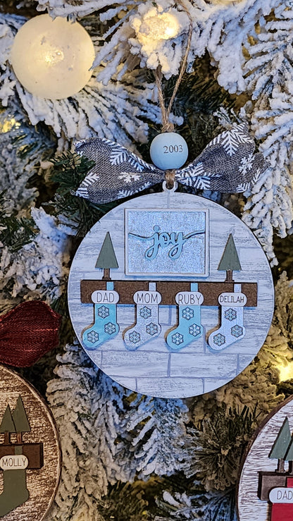 Family Stocking | Personalized Ornament