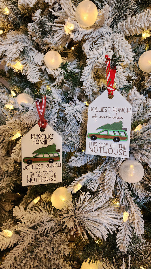 Personalized Family Christmas Tree Ornament