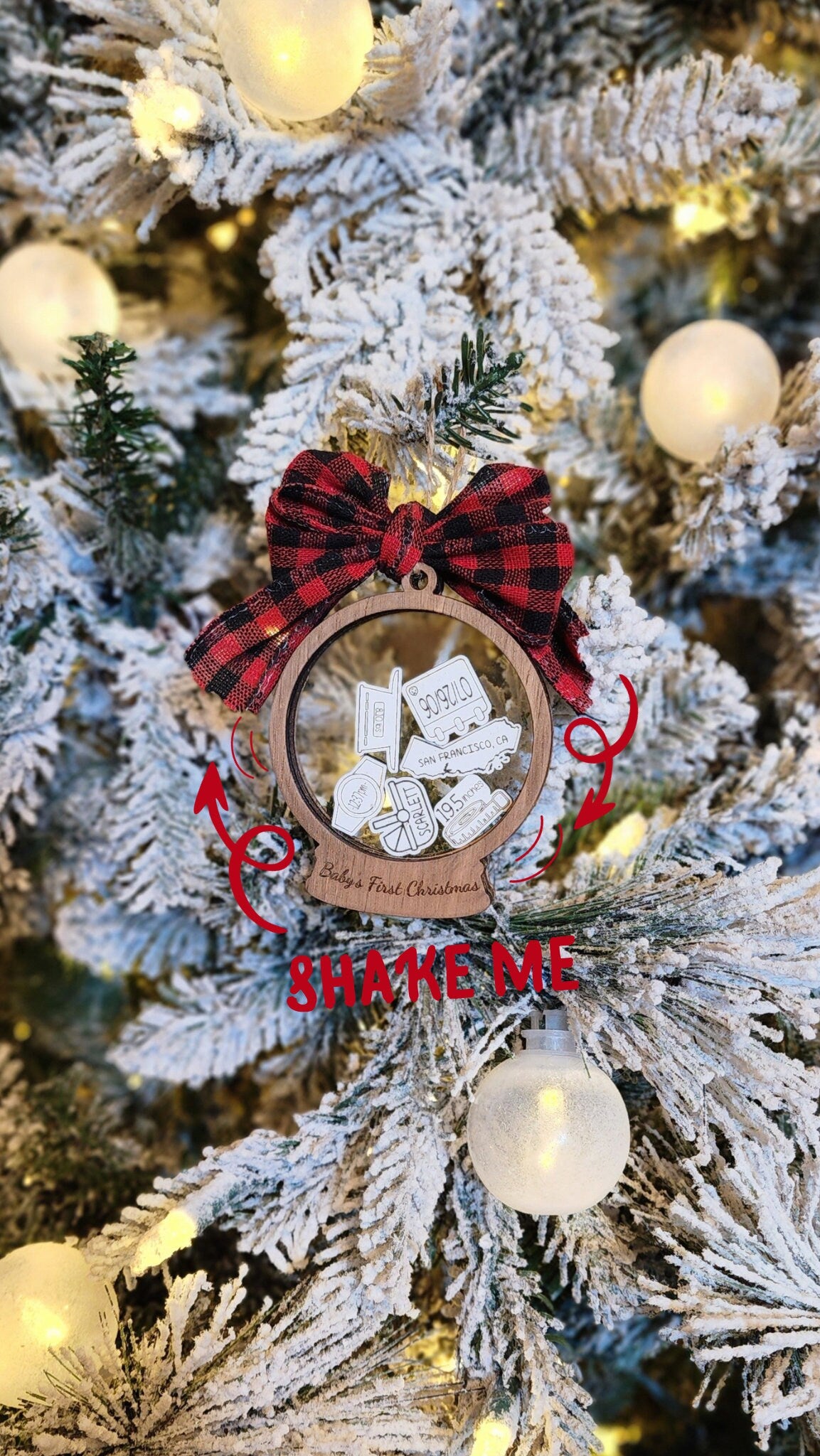 Baby's First Christmas | Keepsake Personalized Ornament.