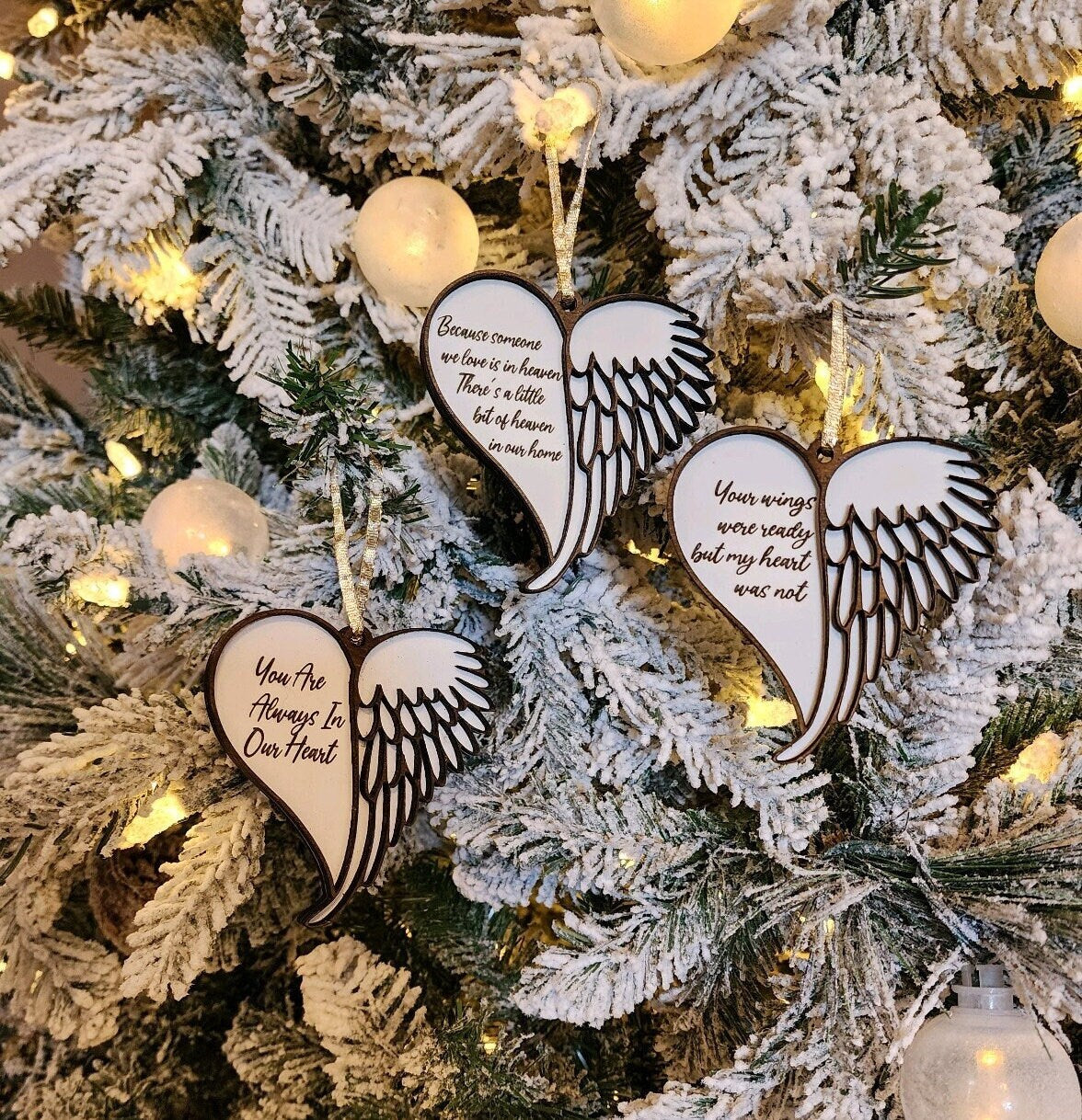 Angel Wing Christmas Ornament