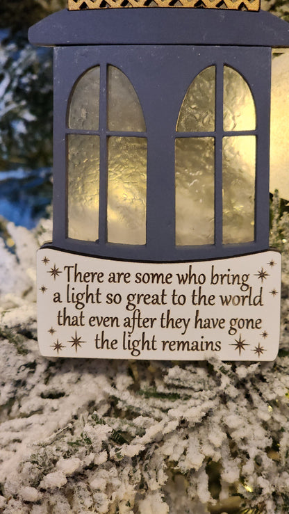 Memorial Lantern Christmas Ornament.