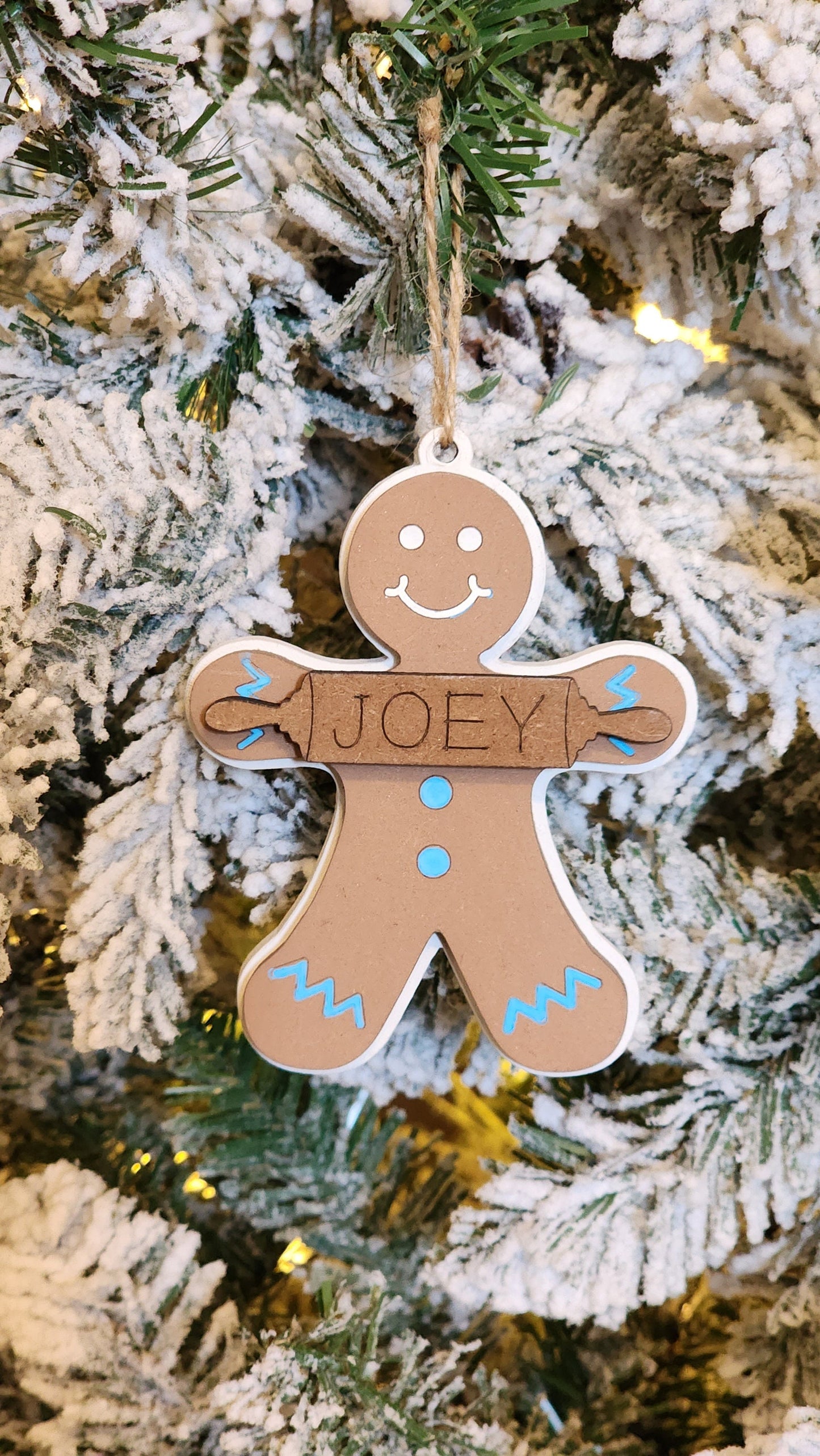 Personalized Gingerbread Ornament.