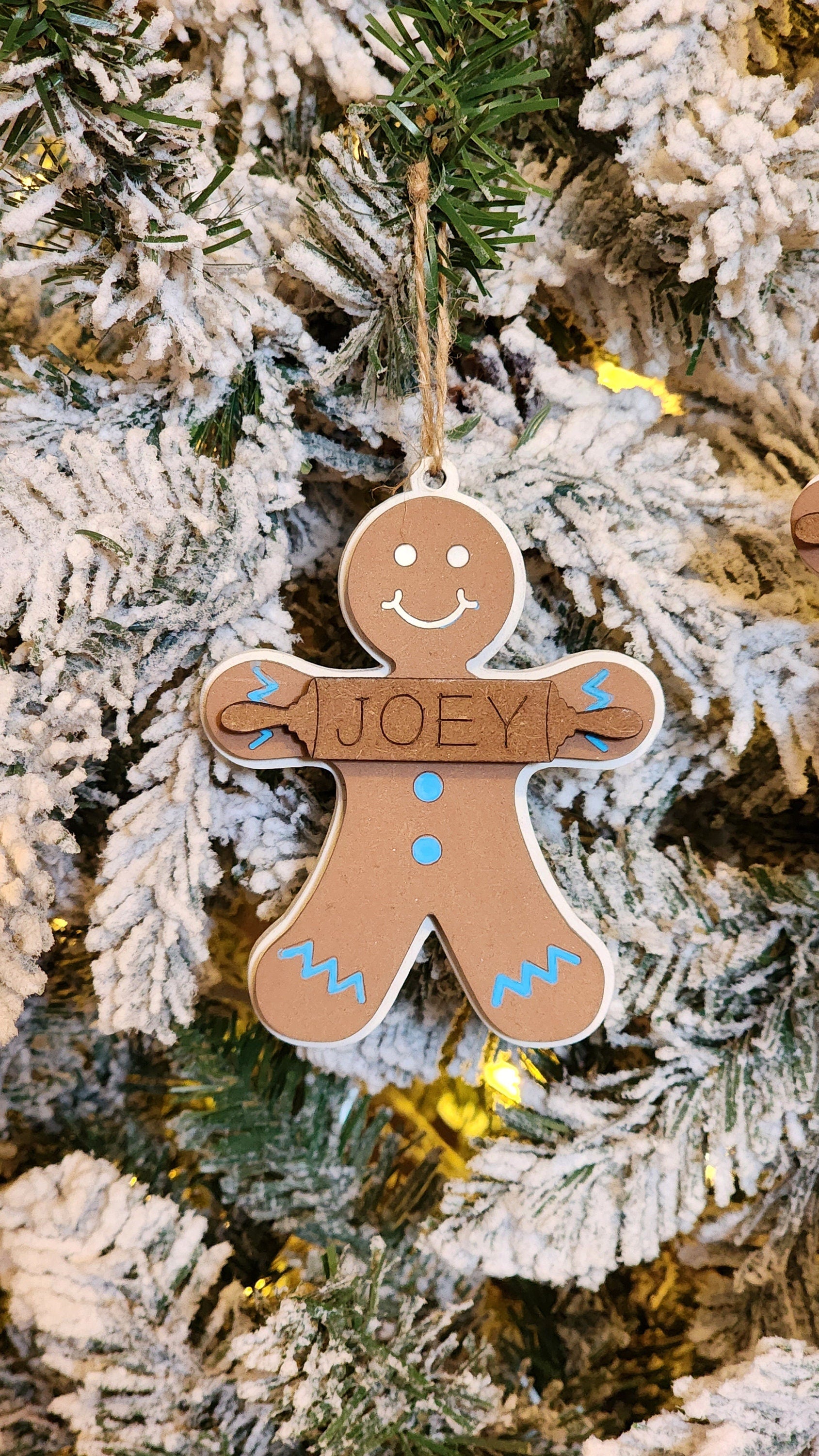 Personalized Gingerbread Ornament.