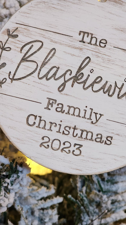 Personalized Family  Ornament.