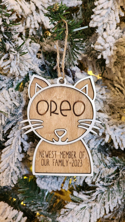 Custom Pet Name Ornament.