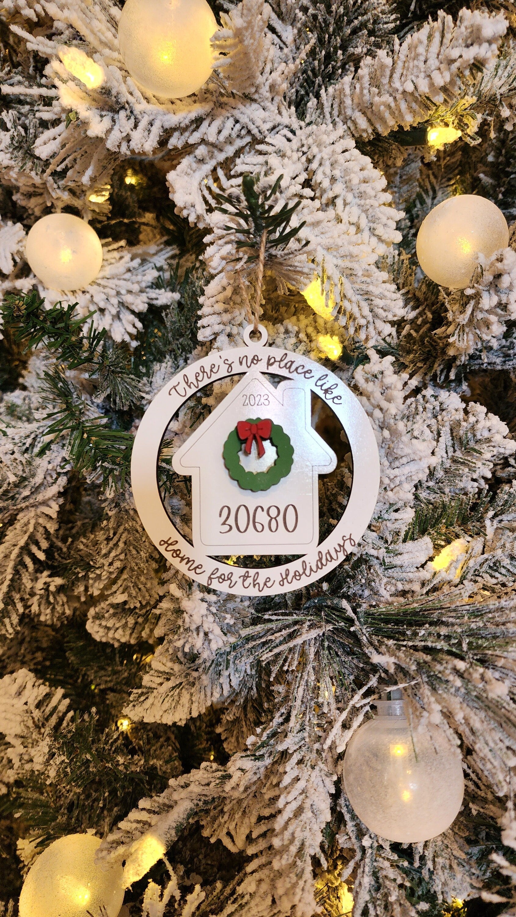 Home Sweet Home Zip Code | Personalized Ornament.